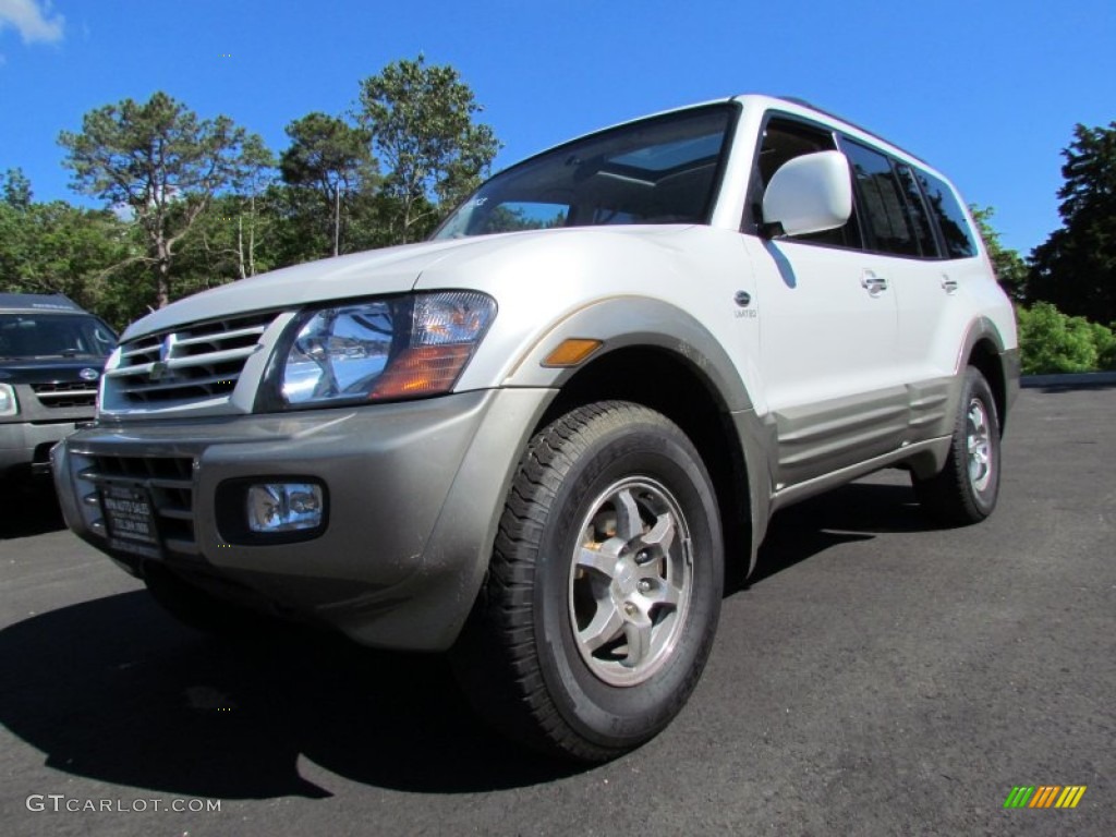 Glacier White Pearlescent Mitsubishi Montero