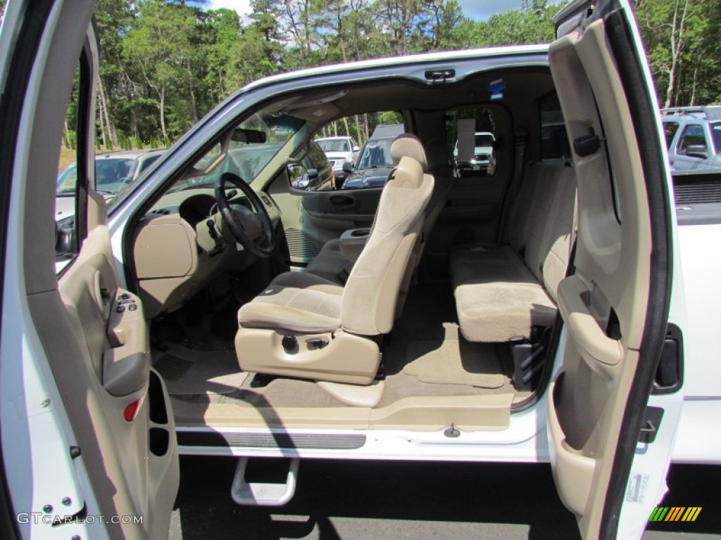 Medium Parchment Interior 2001 Ford F150 XLT SuperCab 4x4 Photo #66832871