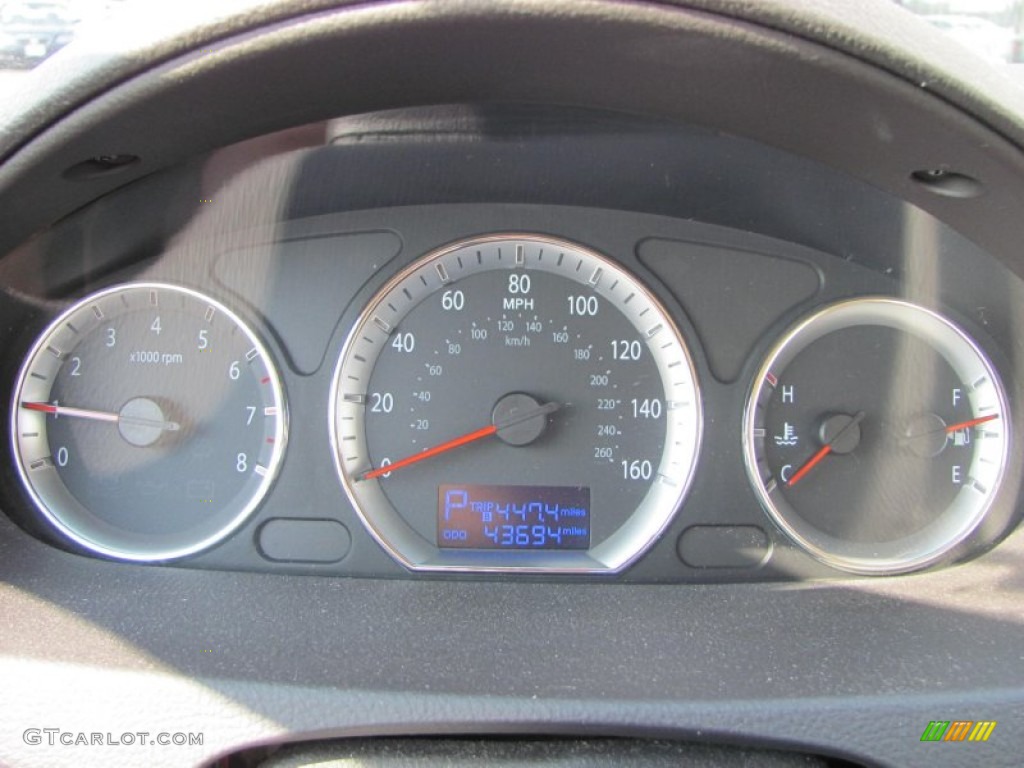 2010 Hyundai Sonata GLS Gauges Photo #66833741