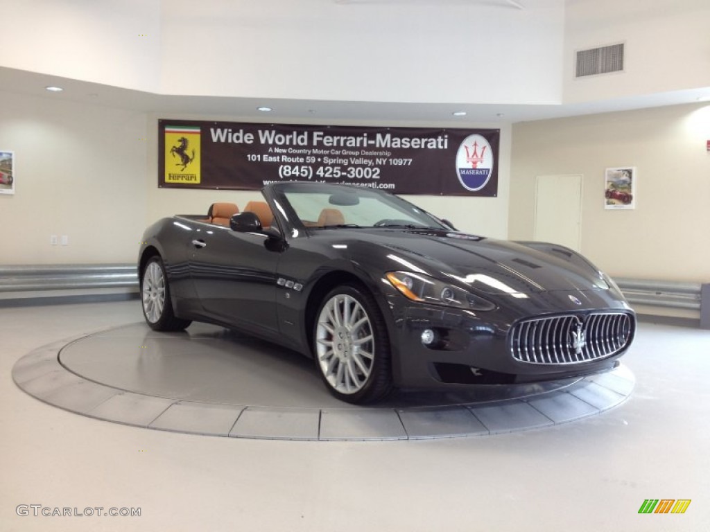 2012 GranTurismo Convertible GranCabrio - Nero Carbonio (Black Metallic) / Pearl Beige photo #1