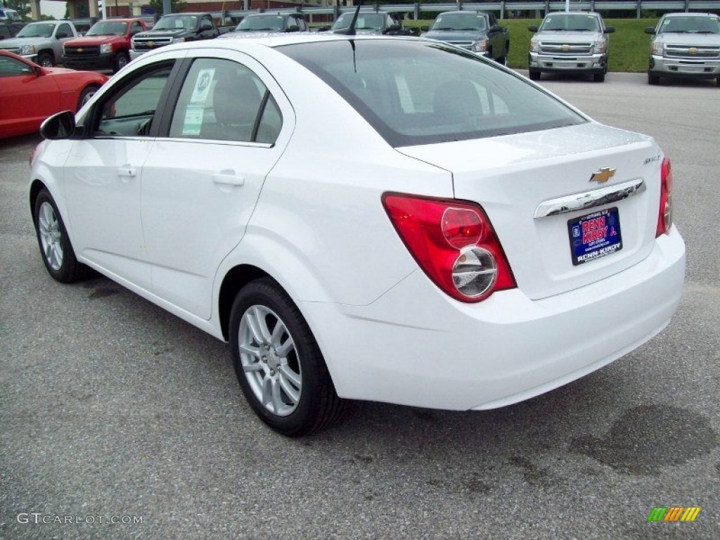 2012 Sonic LT Sedan - Summit White / Jet Black/Dark Titanium photo #2