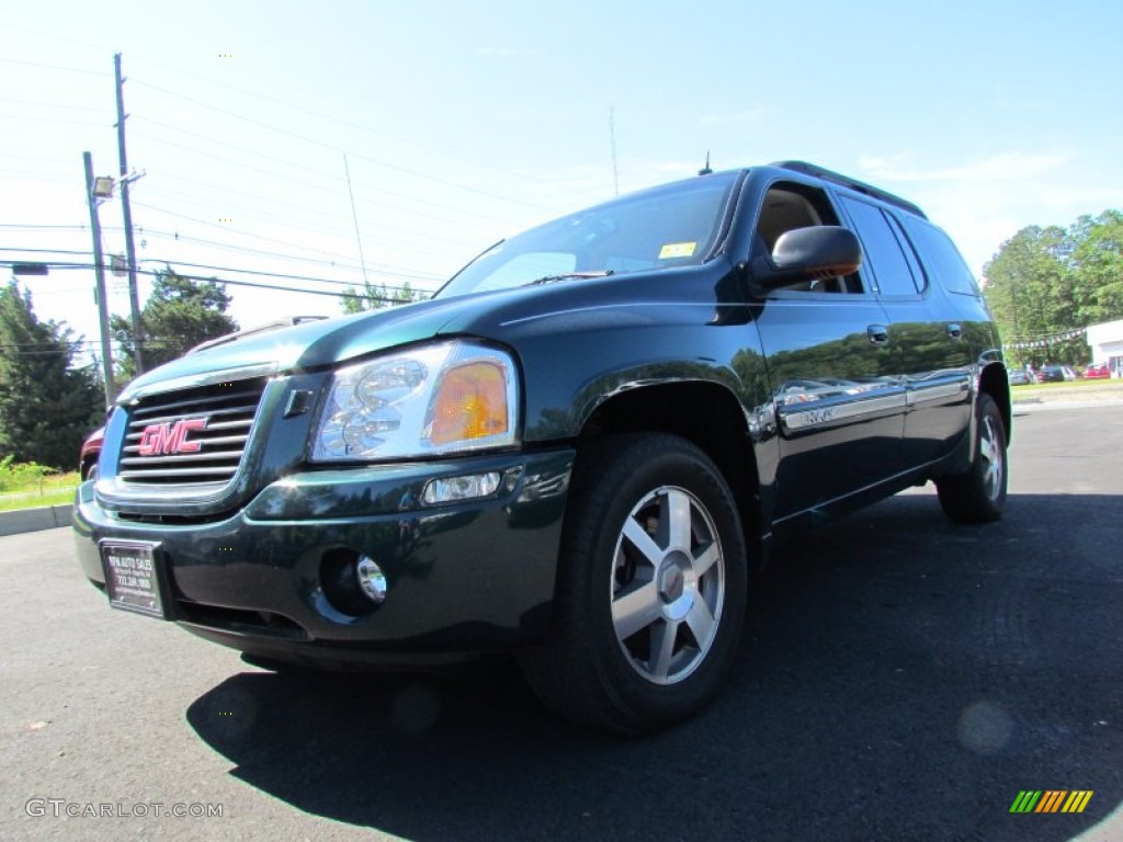 2005 Envoy XL SLT 4x4 - Emerald Jewel Green Metallic / Light Tan/Ebony photo #1