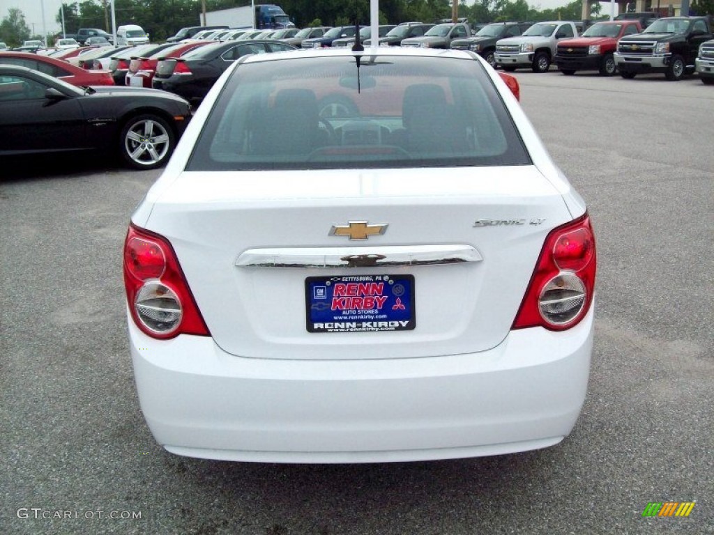 2012 Sonic LT Sedan - Summit White / Jet Black/Dark Titanium photo #14