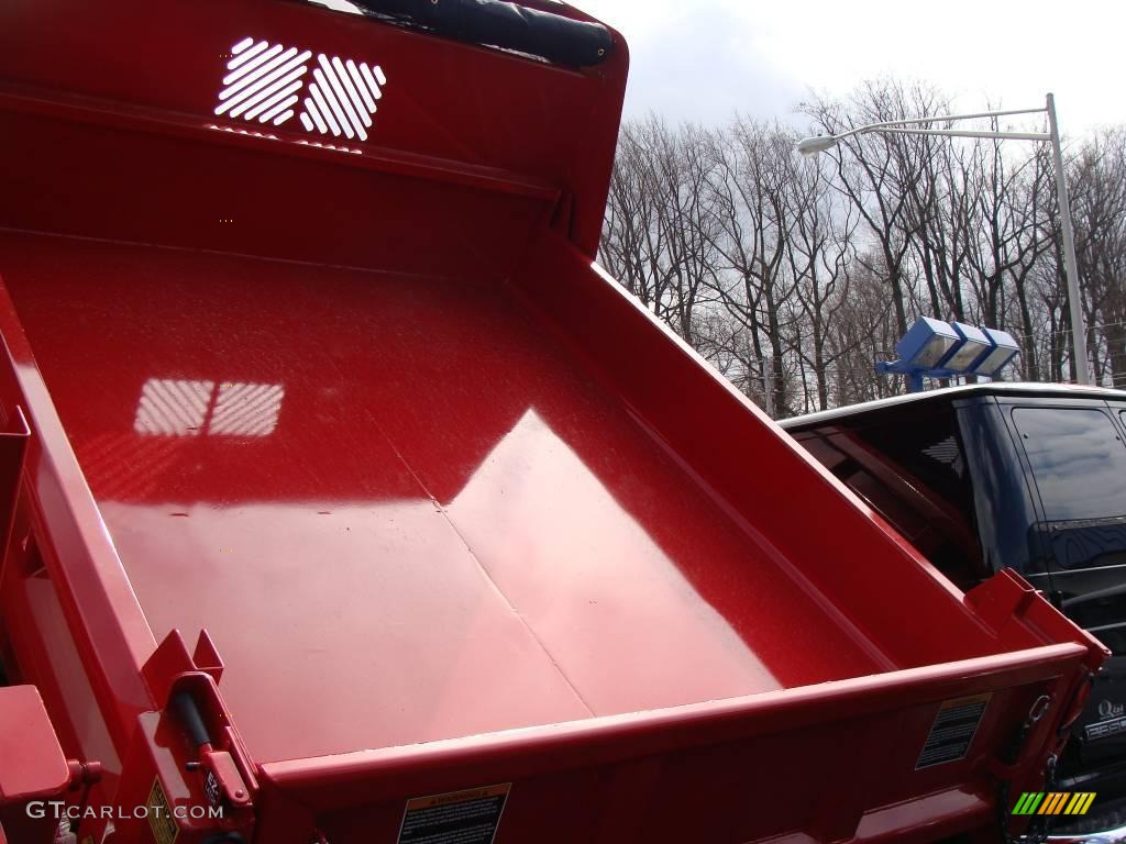 2009 F350 Super Duty XL Regular Cab Chassis Dump Truck - Red / Medium Stone photo #16