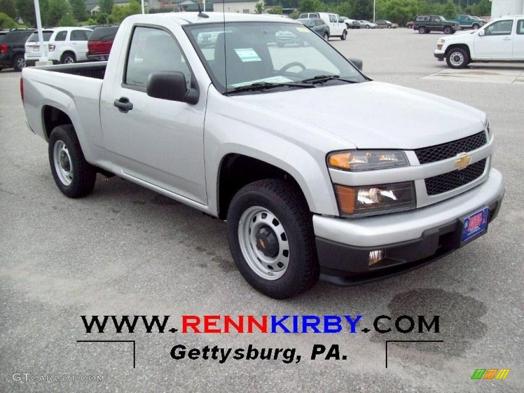 2012 Colorado Work Truck Regular Cab - Sheer Silver Metallic / Ebony photo #1