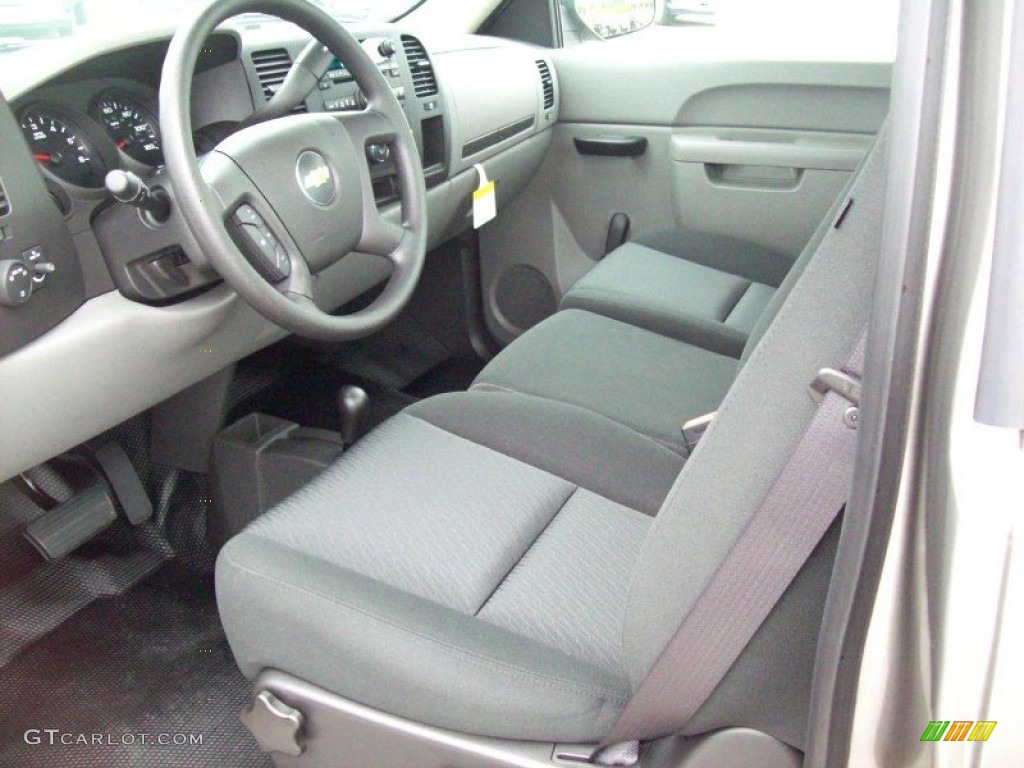 2012 Silverado 1500 LS Regular Cab 4x4 - Graystone Metallic / Dark Titanium photo #17