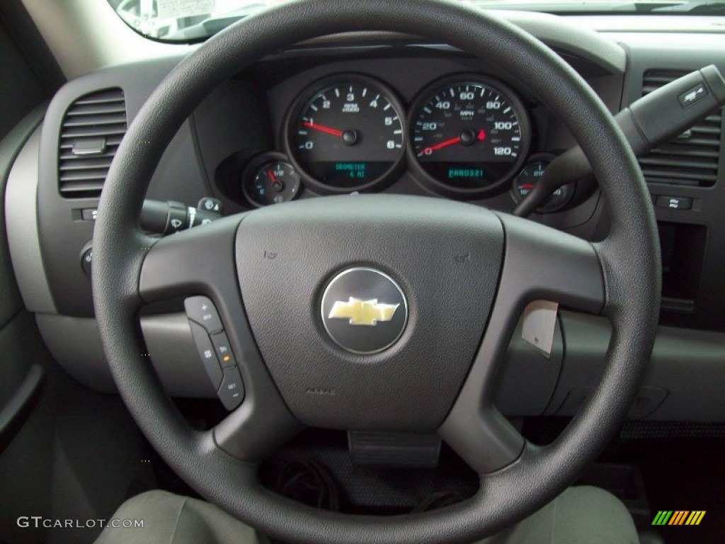 2012 Silverado 1500 LS Regular Cab 4x4 - Graystone Metallic / Dark Titanium photo #18