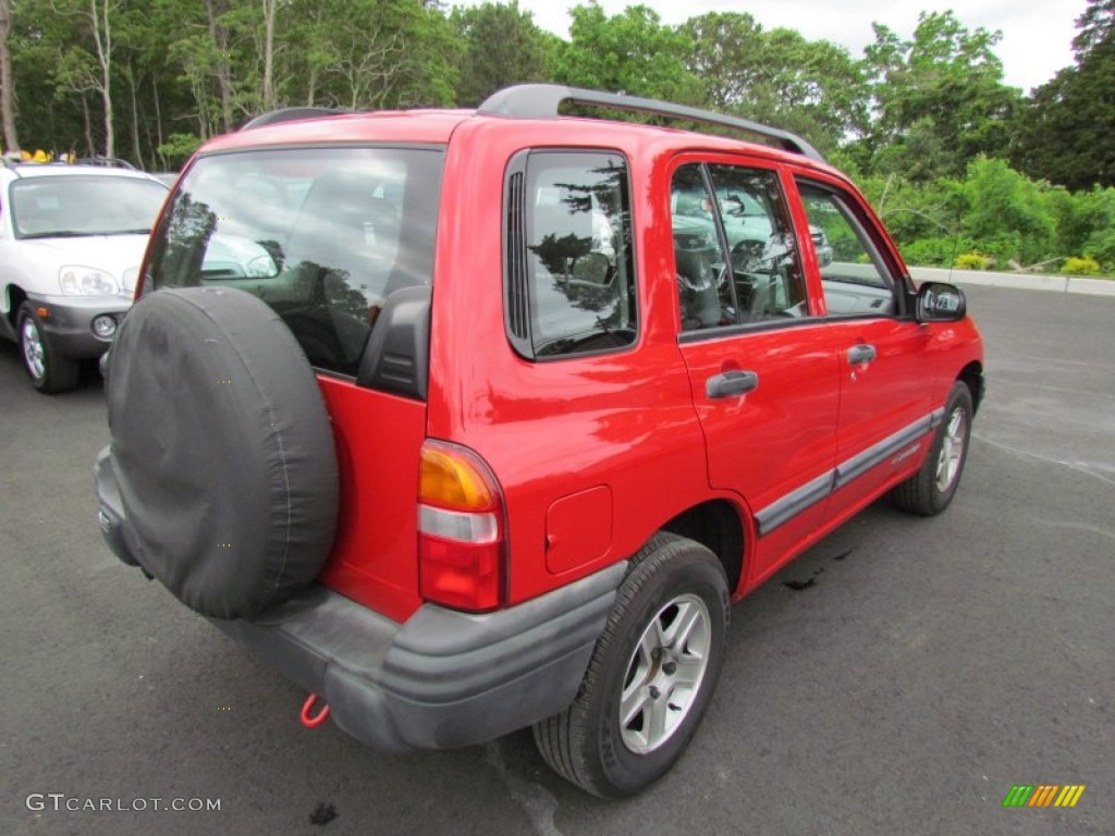 2003 Tracker 4WD Hard Top - Medium Red Metallic / Medium Gray photo #7