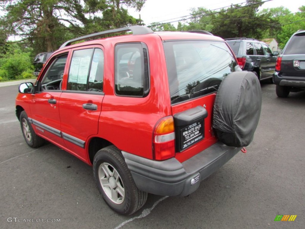 2003 Tracker 4WD Hard Top - Medium Red Metallic / Medium Gray photo #11