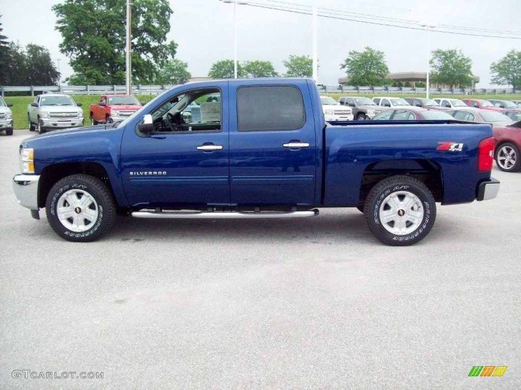 2012 Silverado 1500 LT Crew Cab 4x4 - Blue Topaz Metallic / Ebony photo #12