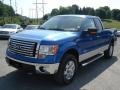 2012 Blue Flame Metallic Ford F150 XLT SuperCab 4x4  photo #4