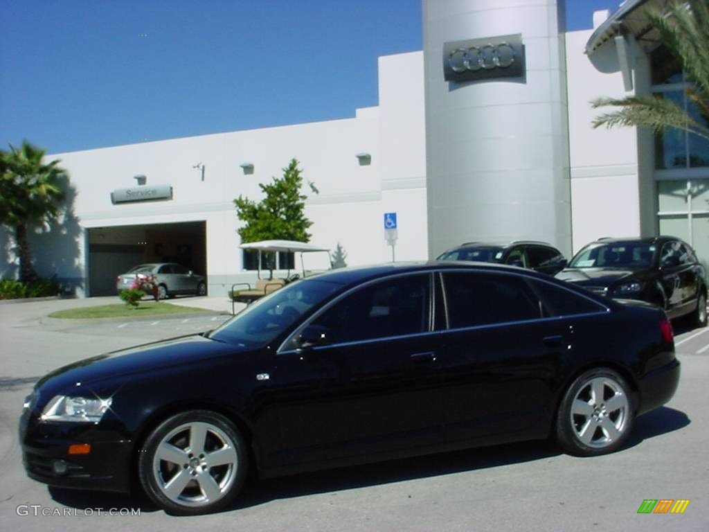 2006 A6 3.2 quattro Sedan - Brilliant Black / Ebony photo #2
