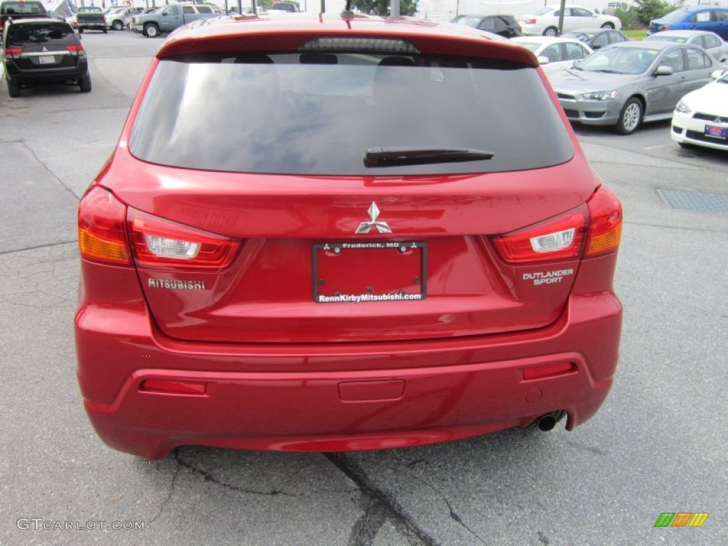 2012 Outlander Sport ES - Rally Red / Black photo #4