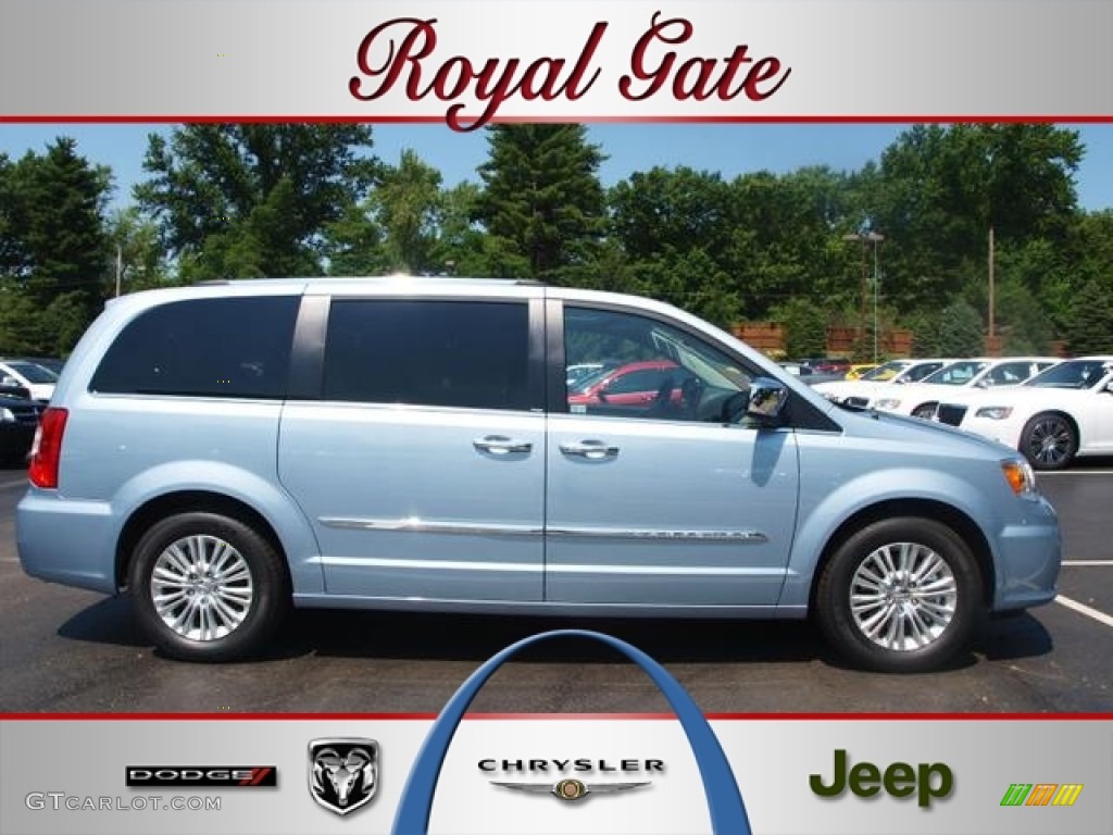2012 Town & Country Limited - Crystal Blue Pearl / Black/Light Graystone photo #1