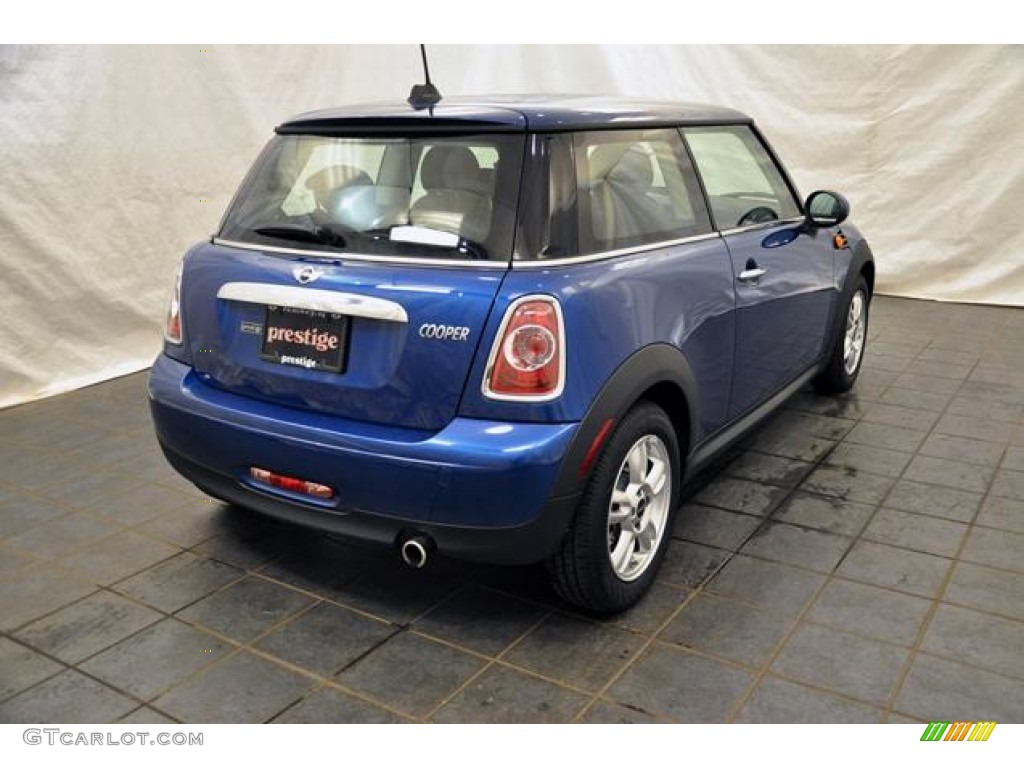 2012 Cooper Hardtop - Lightning Blue Metallic / Carbon Black photo #2