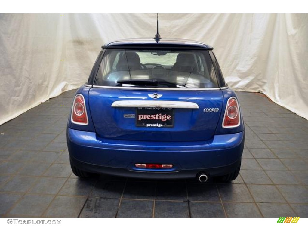 2012 Cooper Hardtop - Lightning Blue Metallic / Carbon Black photo #4