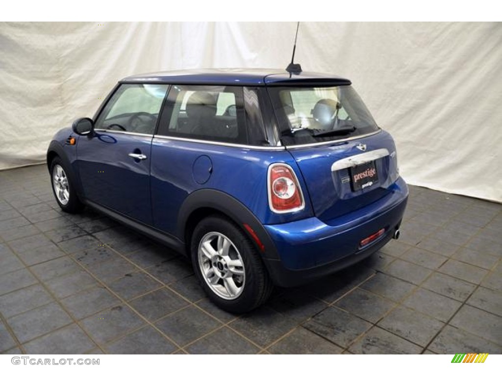 2012 Cooper Hardtop - Lightning Blue Metallic / Carbon Black photo #8