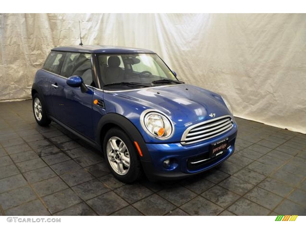 2012 Cooper Hardtop - Lightning Blue Metallic / Carbon Black photo #19