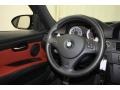 Fox Red Novillo Leather 2011 BMW M3 Sedan Steering Wheel