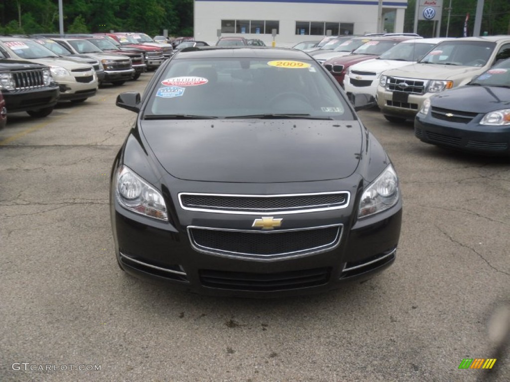 2009 Malibu LT Sedan - Black Granite Metallic / Ebony photo #2