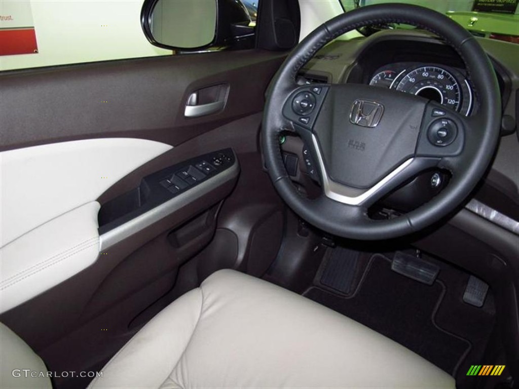 2012 CR-V EX-L - Urban Titanium Metallic / Beige photo #5