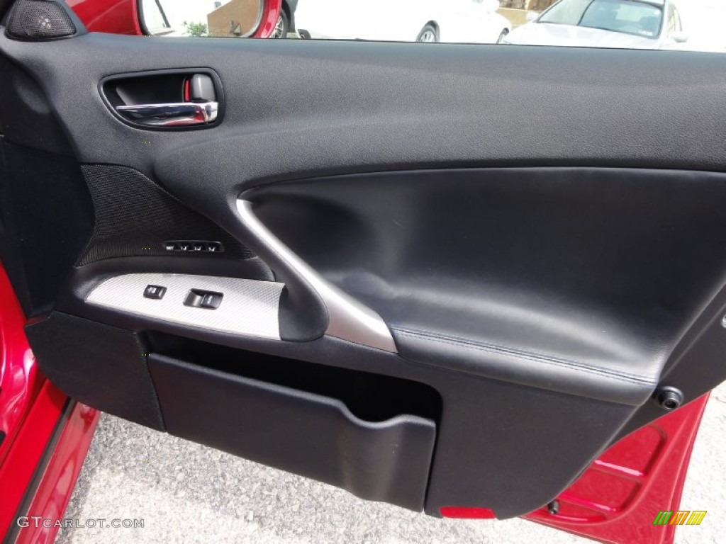 2008 Lexus IS F Black Door Panel Photo #66847223