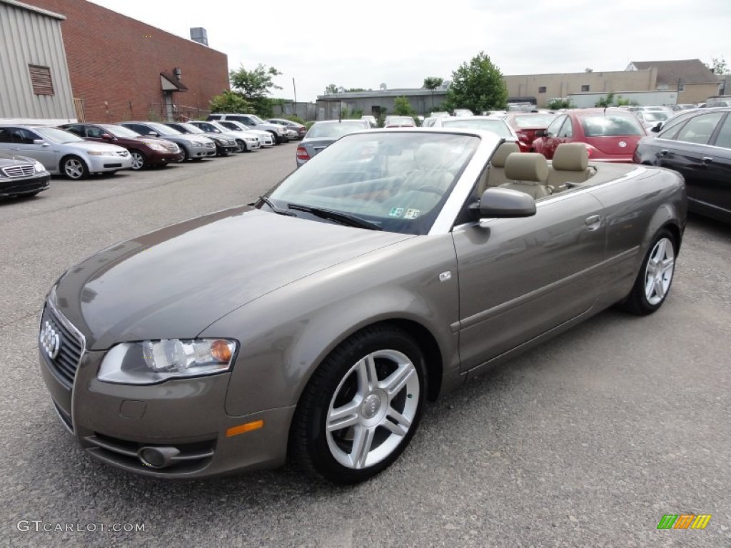 2008 A4 2.0T Cabriolet - Alpaka Beige Metallic / Beige photo #2