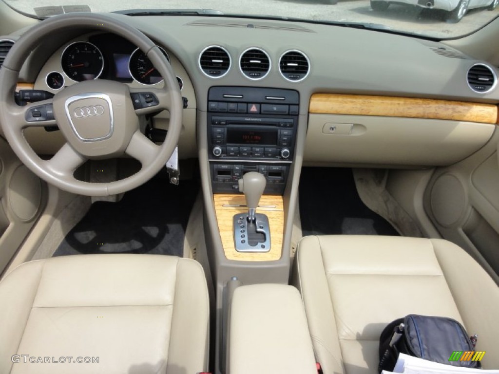 2008 A4 2.0T Cabriolet - Alpaka Beige Metallic / Beige photo #33