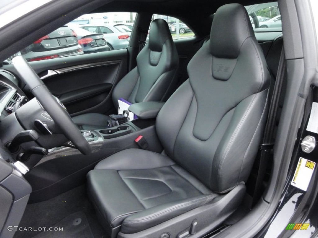 Black Silk Nappa Leather Interior 2011 Audi S5 4.2 FSI quattro Coupe Photo #66849565