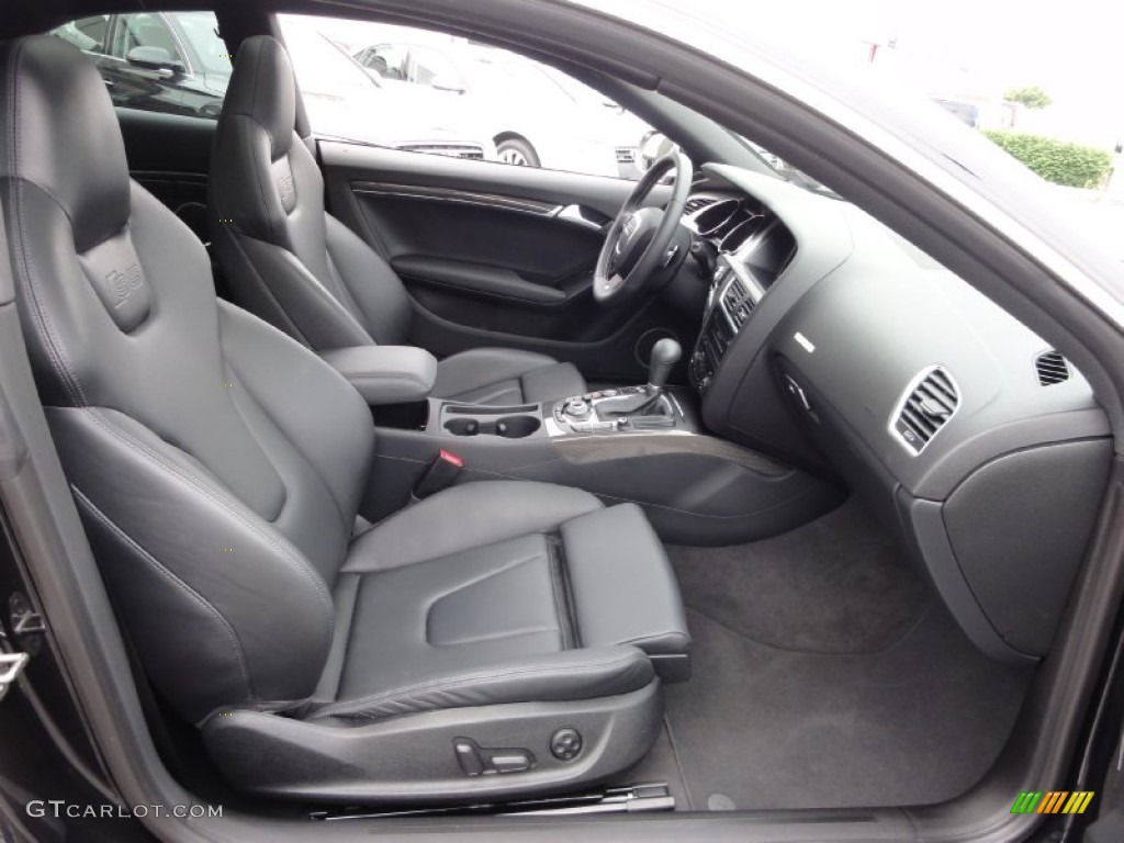 Black Silk Nappa Leather Interior 2011 Audi S5 4.2 FSI quattro Coupe Photo #66849590