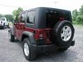 2009 Red Rock Crystal Pearl Jeep Wrangler Unlimited Rubicon 4x4  photo #7