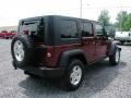 2009 Red Rock Crystal Pearl Jeep Wrangler Unlimited Rubicon 4x4  photo #9