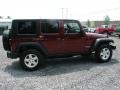 2009 Red Rock Crystal Pearl Jeep Wrangler Unlimited Rubicon 4x4  photo #11