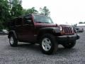 2009 Red Rock Crystal Pearl Jeep Wrangler Unlimited Rubicon 4x4  photo #14