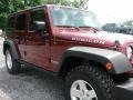 2009 Red Rock Crystal Pearl Jeep Wrangler Unlimited Rubicon 4x4  photo #18
