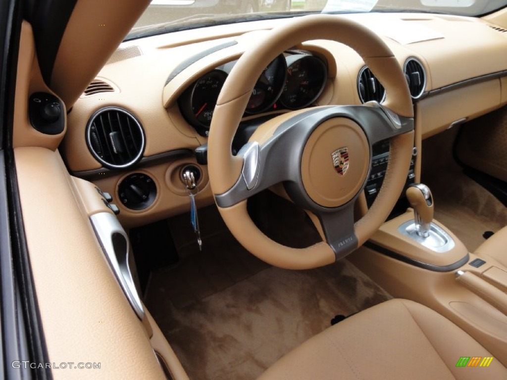 Sand Beige Interior 2009 Porsche Cayman Standard Cayman Model Photo #66850211
