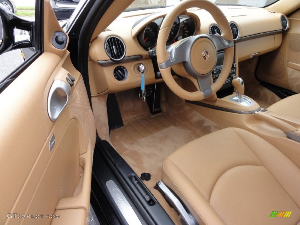 Sand Beige Interior 2009 Porsche Cayman Standard Cayman Model Photo #66850217