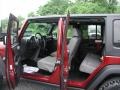 2009 Red Rock Crystal Pearl Jeep Wrangler Unlimited Rubicon 4x4  photo #36