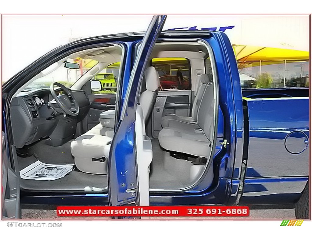 2006 Ram 1500 SLT Lone Star Edition Quad Cab - Patriot Blue Pearl / Medium Slate Gray photo #25
