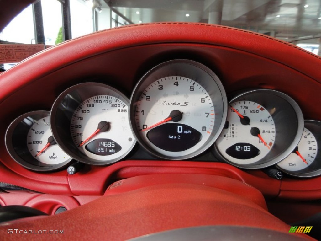 2011 Porsche 911 Turbo S Cabriolet Gauges Photo #66850622