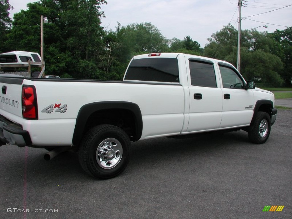 2006 Silverado 2500HD LS Crew Cab 4x4 - Summit White / Dark Charcoal photo #12