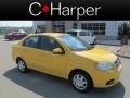 2010 Summer Yellow Chevrolet Aveo LT Sedan  photo #1