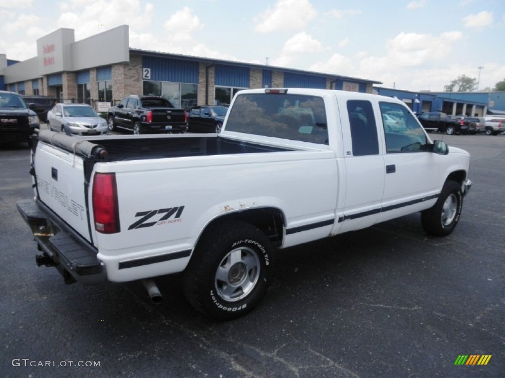 1999 Silverado 1500 LS Z71 Extended Cab 4x4 - Summit White / Graphite photo #19