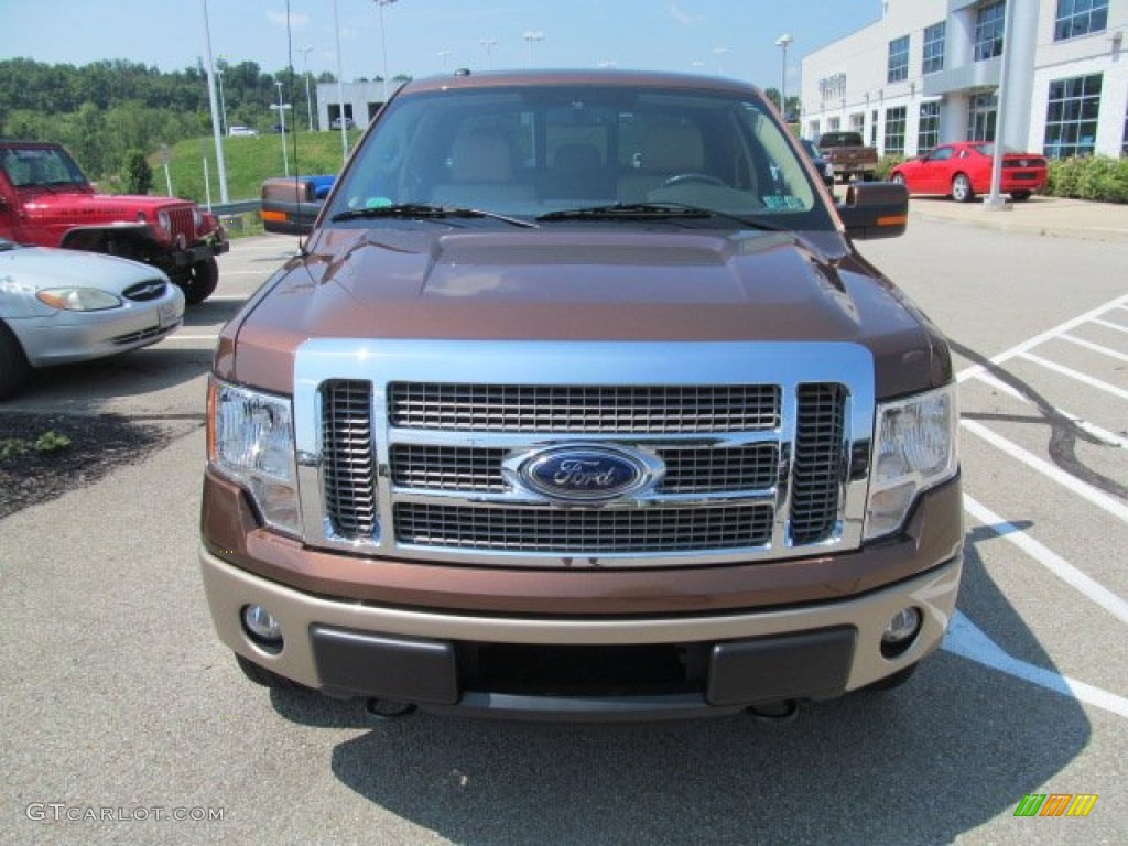 2011 F150 Lariat SuperCab 4x4 - Golden Bronze Metallic / Pale Adobe photo #4