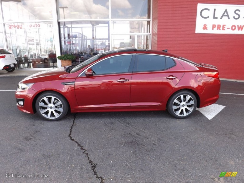 2012 Optima SX - Spicy Red / Black photo #2