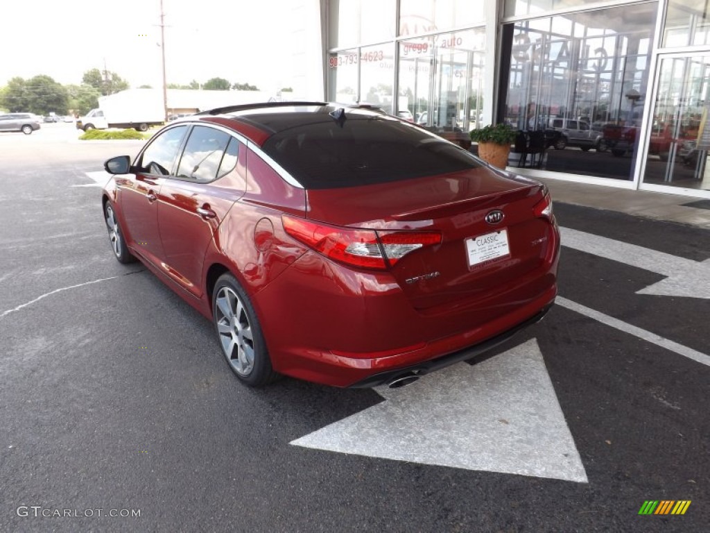 2012 Optima SX - Spicy Red / Black photo #3