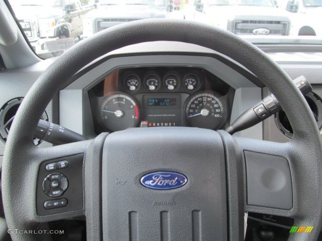 2012 F250 Super Duty XL Regular Cab 4x4 - Vermillion Red / Steel photo #25