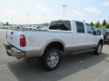 2012 White Platinum Metallic Tri-Coat Ford F350 Super Duty King Ranch Crew Cab 4x4  photo #12