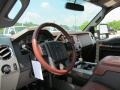 2012 White Platinum Metallic Tri-Coat Ford F350 Super Duty King Ranch Crew Cab 4x4  photo #16