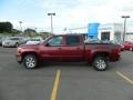 2008 Dark Crimson Metallic GMC Sierra 1500 SLE Crew Cab  photo #2